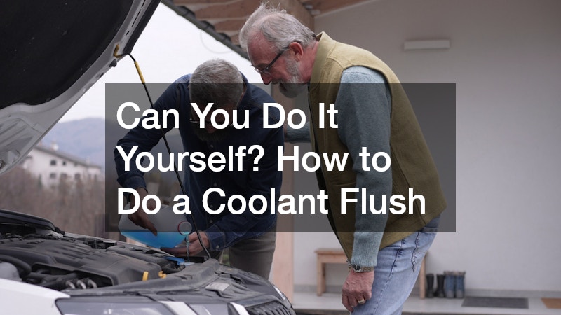 flushing the car's coolant