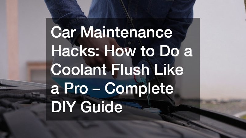 car coolant flushing